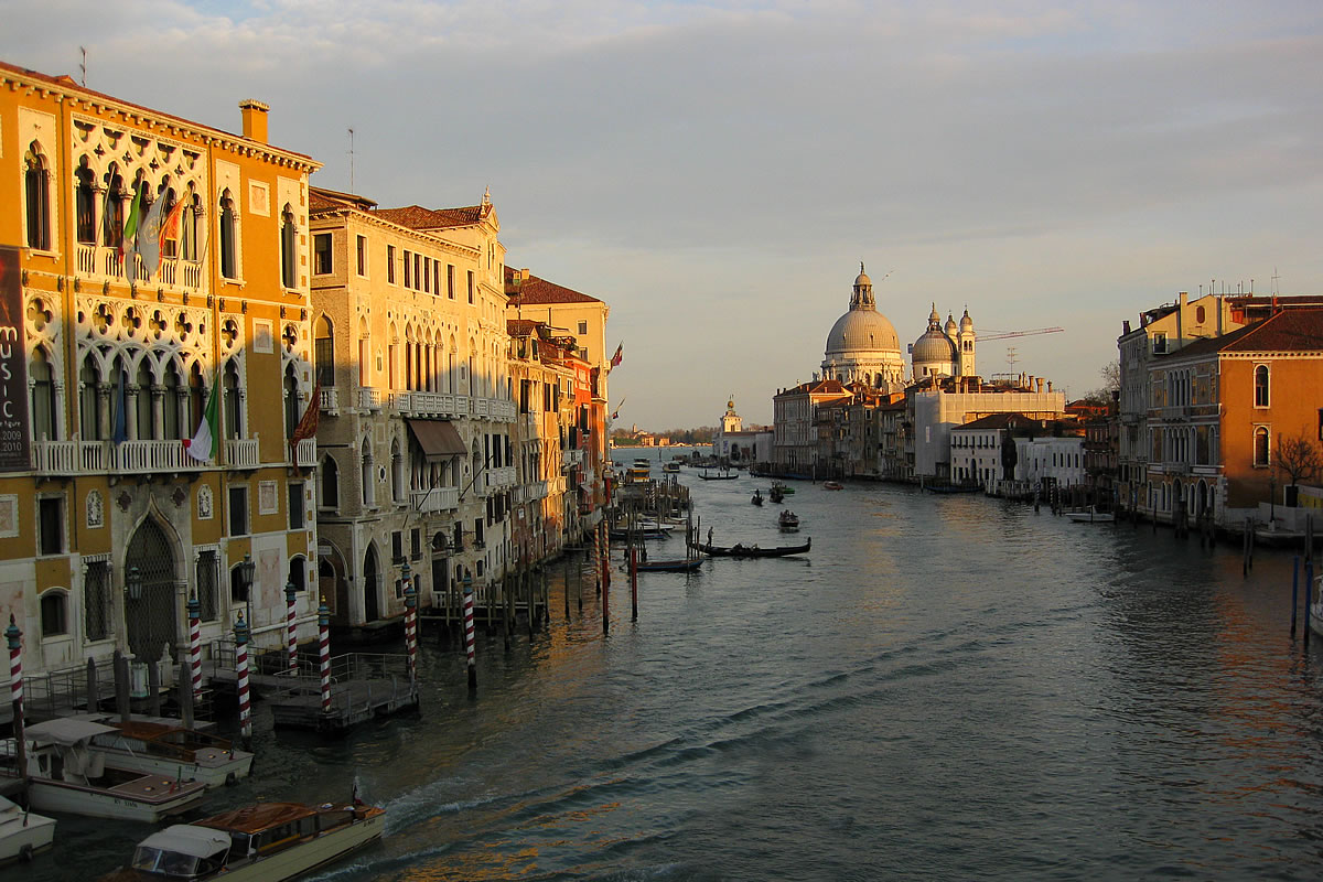 Venice view of St. Mark's Square, St. Mark's basilica and bell tower campanile