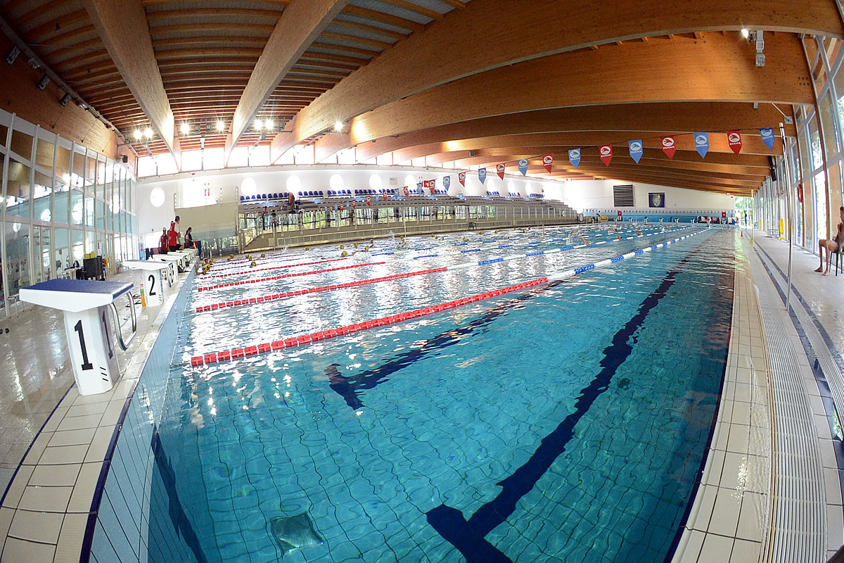 Schwimming school and pool in Lignano