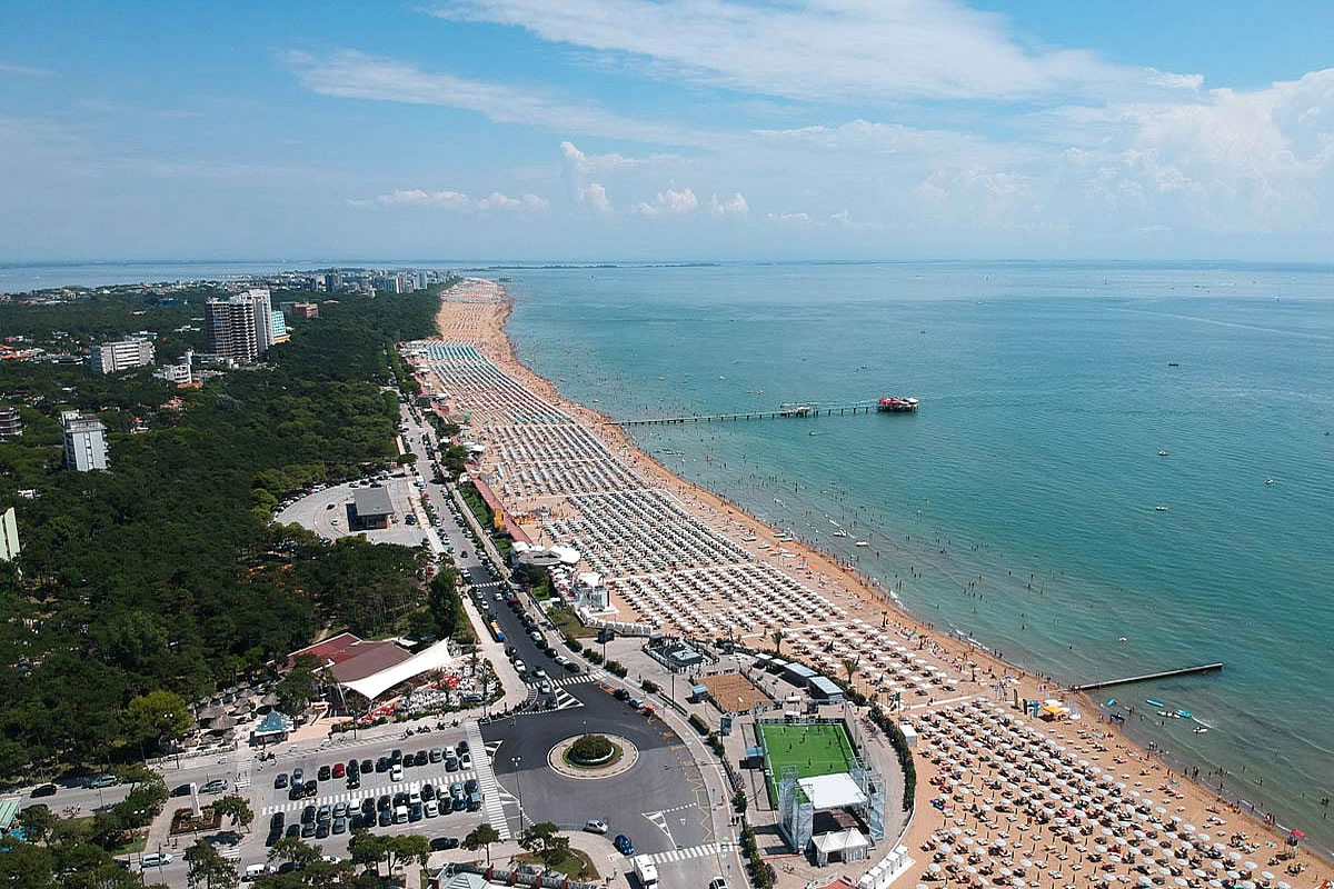 Beach of Lignano Pineta